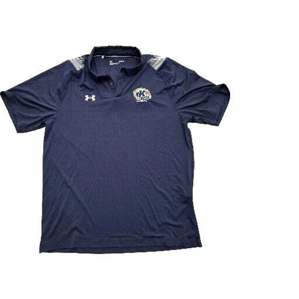 Under Armour Men's Large Kent State Golden Flashes Polo Short Sleeve Shirt